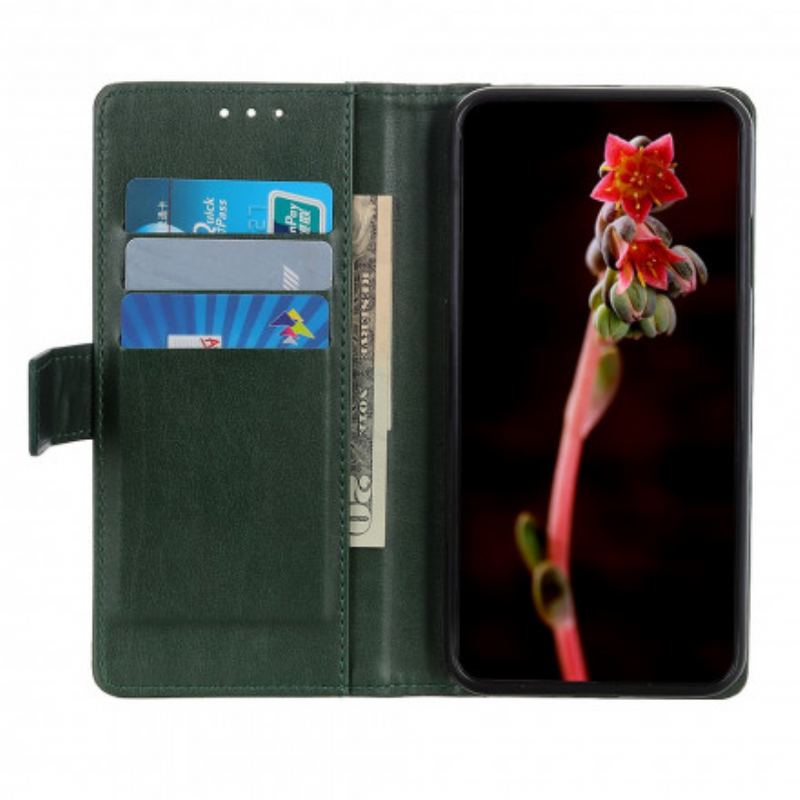 Capa Flip Para Xiaomi Redmi Note 10 5G Estilo De Couro