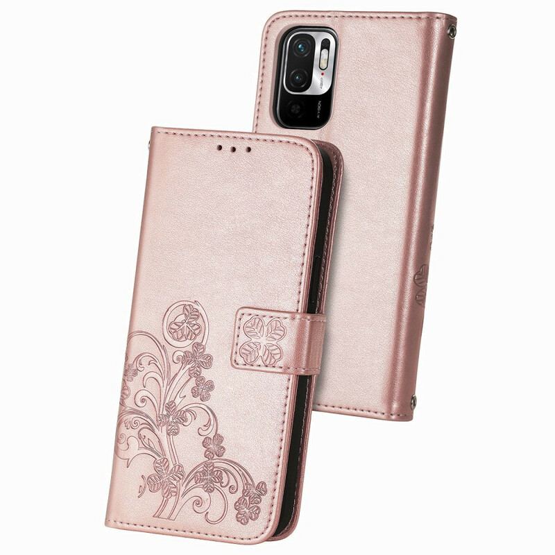 Capa Flip Para Xiaomi Redmi Note 10 5G Flores Ao Vento