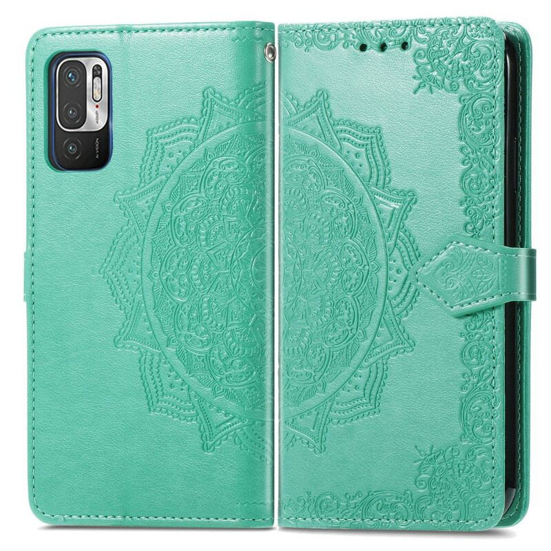 Capa Flip Para Xiaomi Redmi Note 10 5G Mandala Idade Média