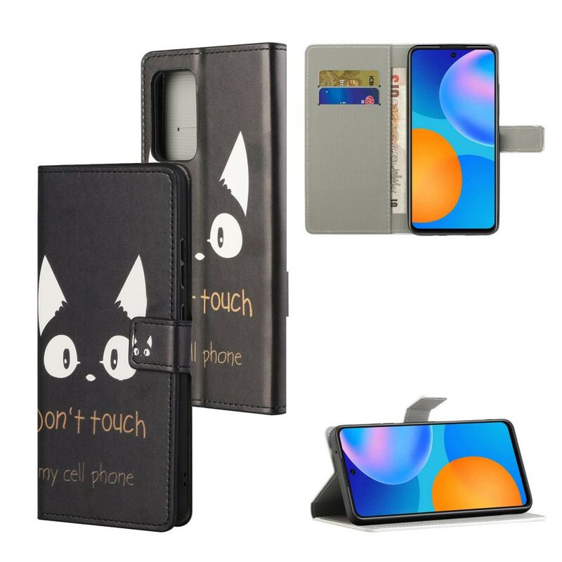 Capa Flip Para Xiaomi Redmi Note 10 5G Não Toque No Meu Celular