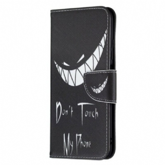 Capa Flip Para Xiaomi Redmi Note 10 5G Telefone Do Diabo