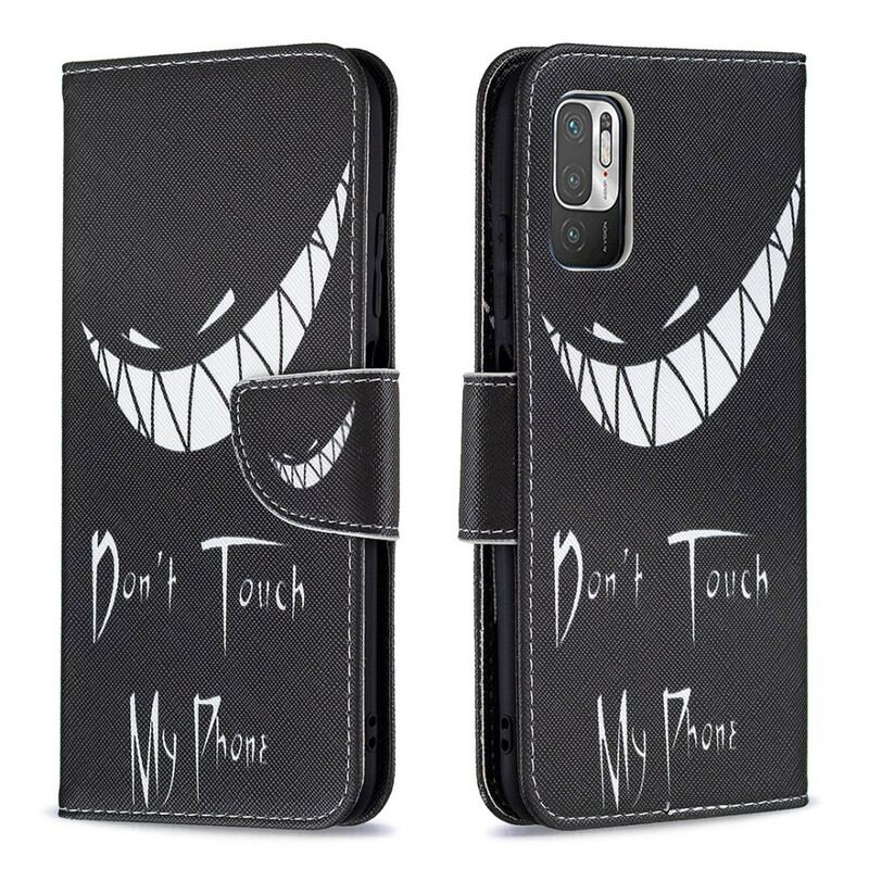 Capa Flip Para Xiaomi Redmi Note 10 5G Telefone Do Diabo