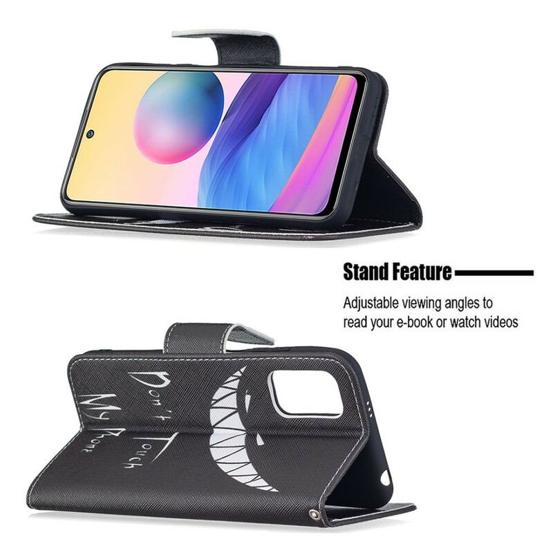 Capa Flip Para Xiaomi Redmi Note 10 5G Telefone Do Diabo