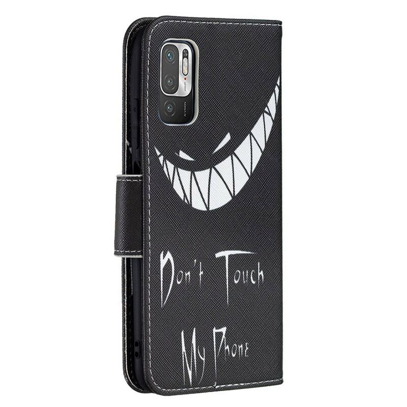 Capa Flip Para Xiaomi Redmi Note 10 5G Telefone Do Diabo