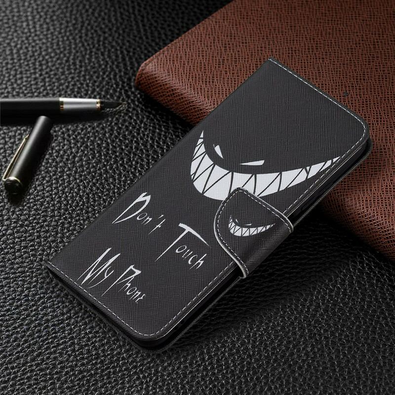 Capa Flip Para Xiaomi Redmi Note 10 5G Telefone Do Diabo