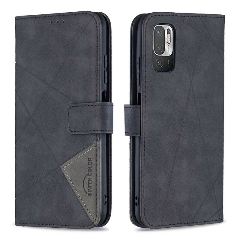 Capa Flip Para Xiaomi Redmi Note 10 5G Triângulos De Cores Binfen