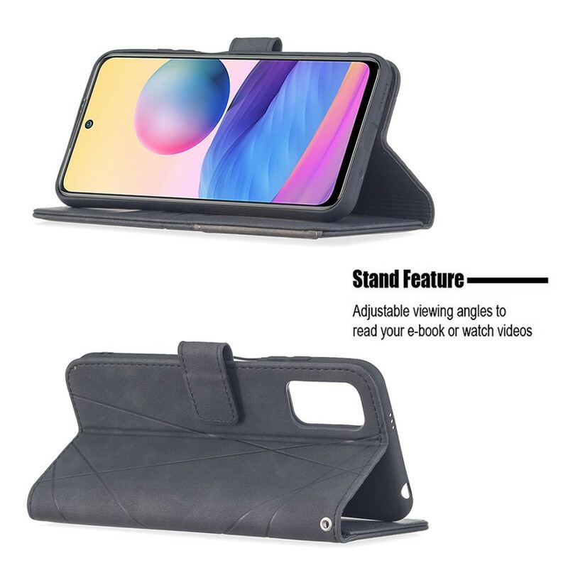 Capa Flip Para Xiaomi Redmi Note 10 5G Triângulos De Cores Binfen