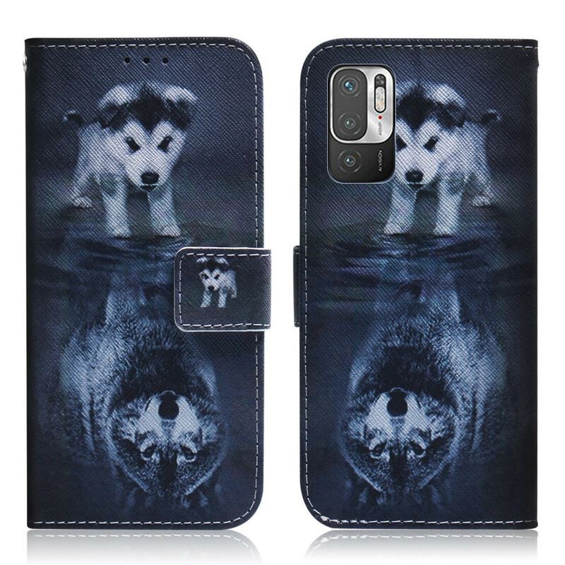 Capa Folio Para Xiaomi Redmi Note 10 5G Ernesto O Lobo