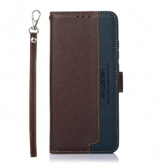 Capa Folio Para Xiaomi Redmi Note 10 5G Rfid Estilo Lichia