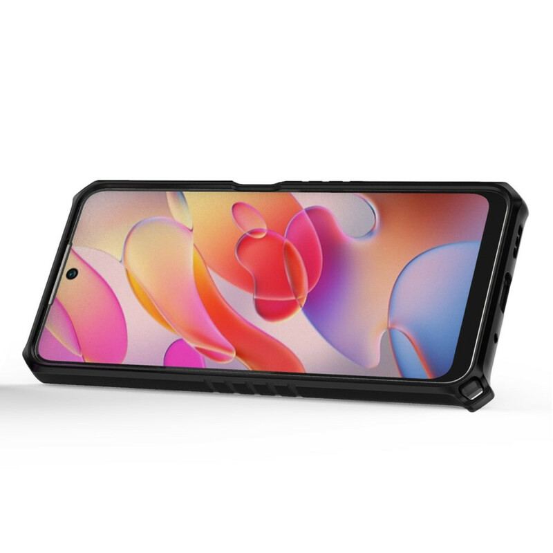 Capa Para Xiaomi Redmi Note 10 5G Favo De Mel Com Anel