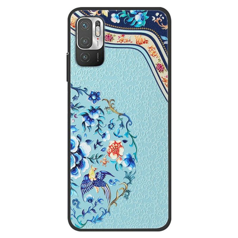 Capa Para Xiaomi Redmi Note 10 5G Pássaro E Flor