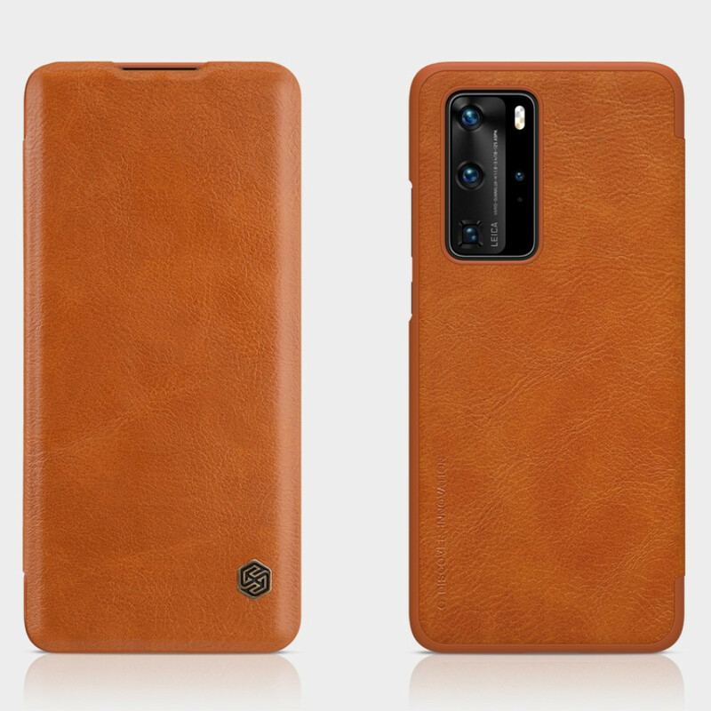 Capa De Celular Para Huawei P40 Pro Flip Série Qin Nillkin