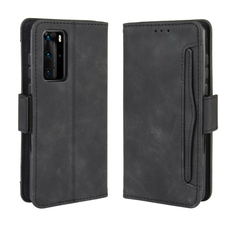 Capa Em Pele Para Huawei P40 Pro Multi-card Premier Class