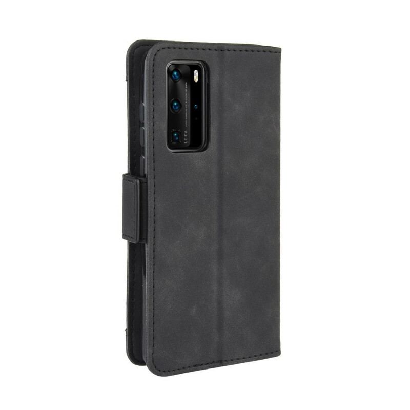 Capa Em Pele Para Huawei P40 Pro Multi-card Premier Class