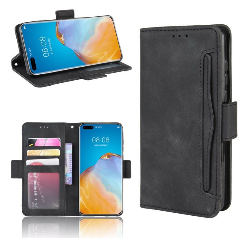 Capa Em Pele Para Huawei P40 Pro Multi-card Premier Class