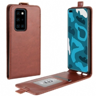 Capa Flip Para Huawei P40 Pro De Couro Dobrável