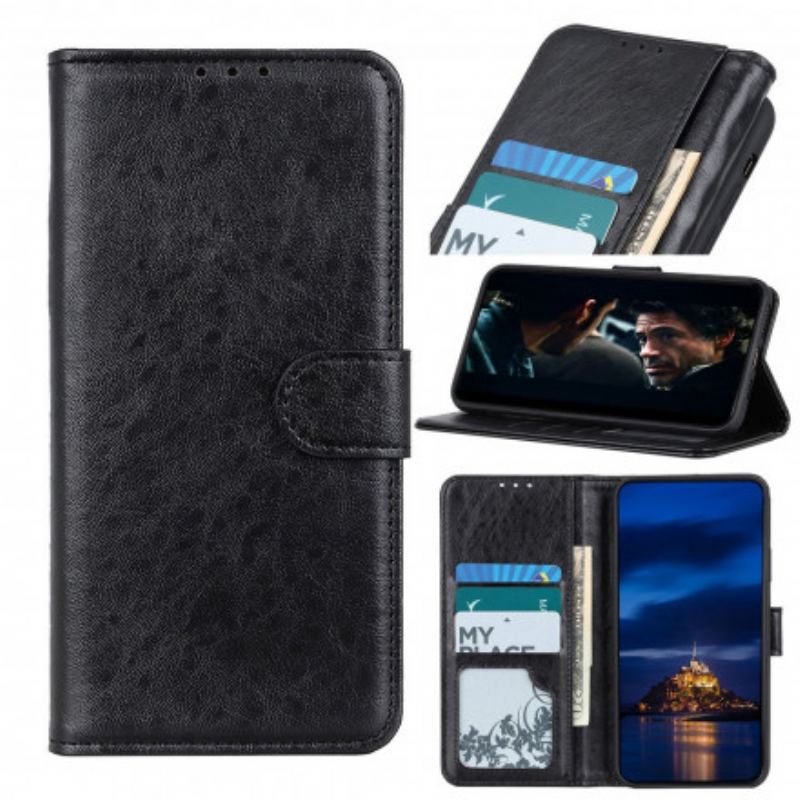 Capa Folio Para Huawei P40 Pro Couro Sintético Texturizado