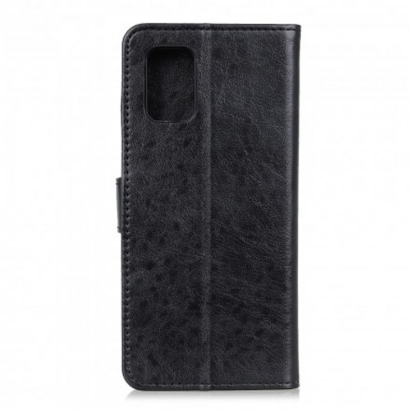 Capa Folio Para Huawei P40 Pro Couro Sintético Texturizado