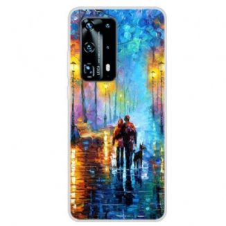 Capa Para Huawei P40 Pro Caminhada Em Família