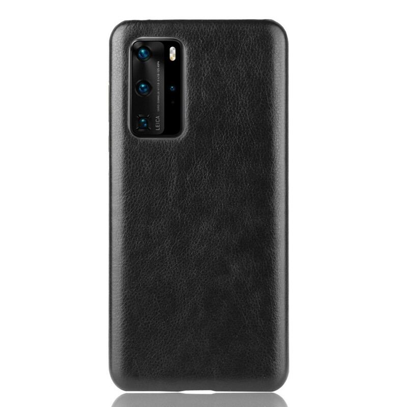 Capa Para Huawei P40 Pro Efeito Couro De Desempenho Lichia