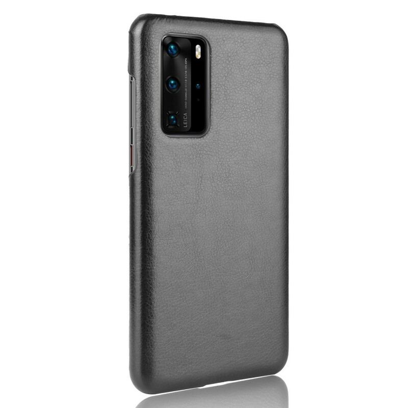 Capa Para Huawei P40 Pro Efeito Couro De Desempenho Lichia