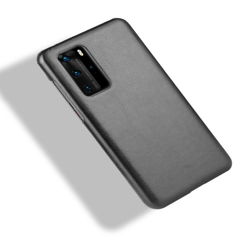 Capa Para Huawei P40 Pro Efeito Couro De Desempenho Lichia