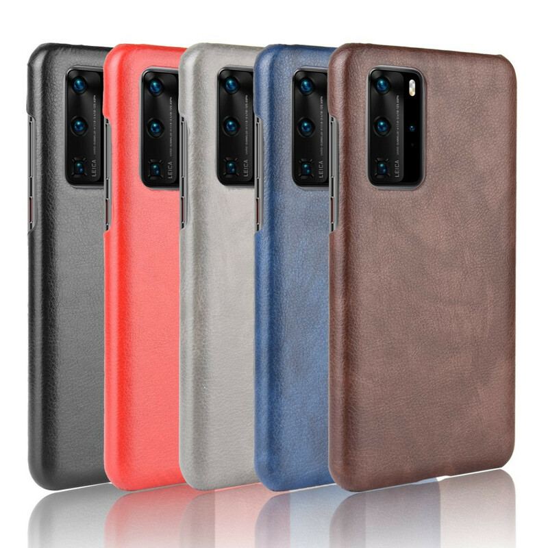 Capa Para Huawei P40 Pro Efeito Couro De Desempenho Lichia