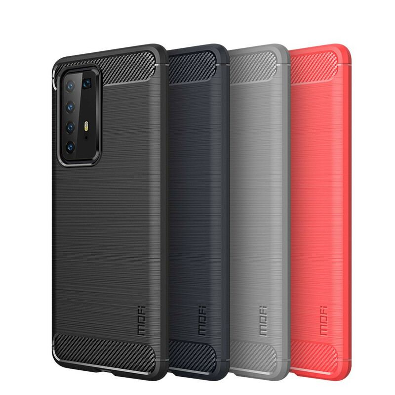 Capa Para Huawei P40 Pro Fibra De Carbono Escovada Mofi