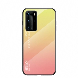 Capa Para Huawei P40 Pro Olá Vidro Temperado