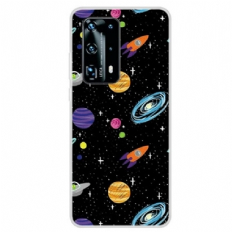 Capa Para Huawei P40 Pro Planeta Galáxia