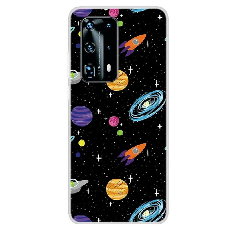 Capa Para Huawei P40 Pro Planeta Galáxia