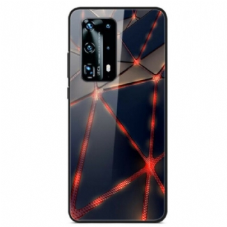 Capa Para Huawei P40 Pro Vidro Temperado Raio Vermelho