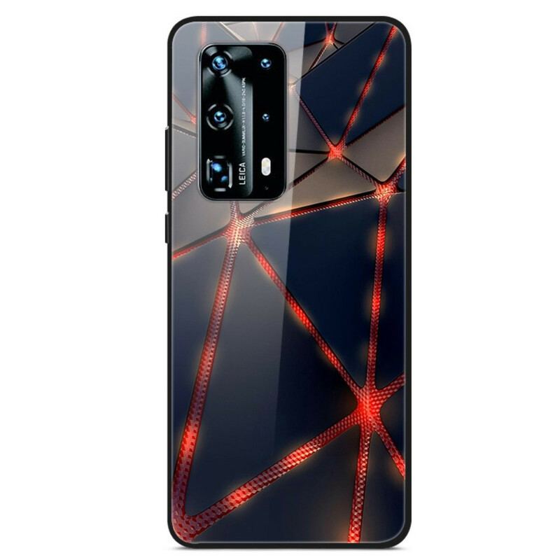 Capa Para Huawei P40 Pro Vidro Temperado Raio Vermelho