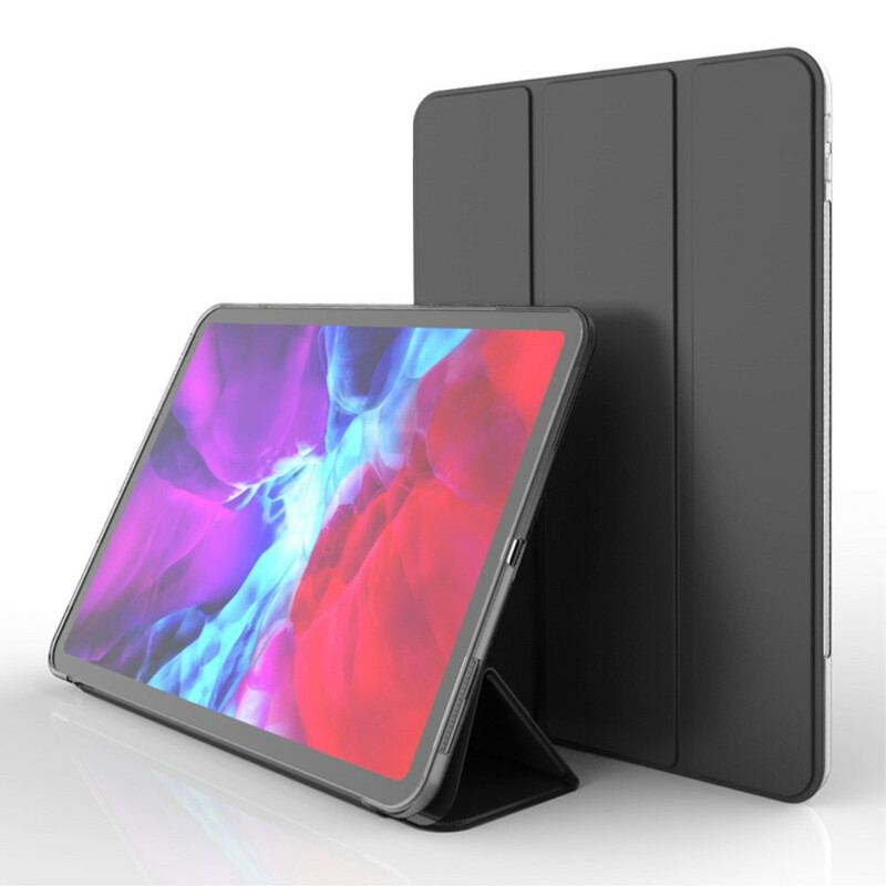 Capa De Celular Para iPad Pro 12.9" (2021) Couro Falso E Transparente