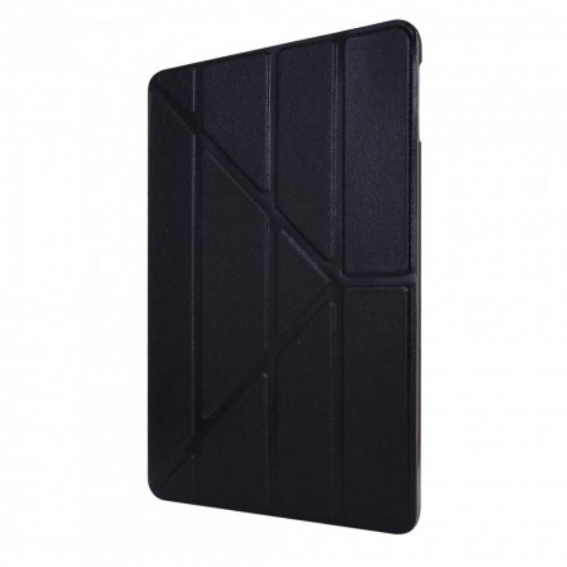 Capa De Celular Para iPad Pro 12.9" (2021) Couro Falso Textura De Seda