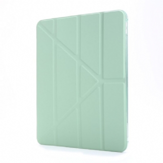 Capa De Celular Para iPad Pro 12.9" (2021) Capa Dobrável Efeito Couro