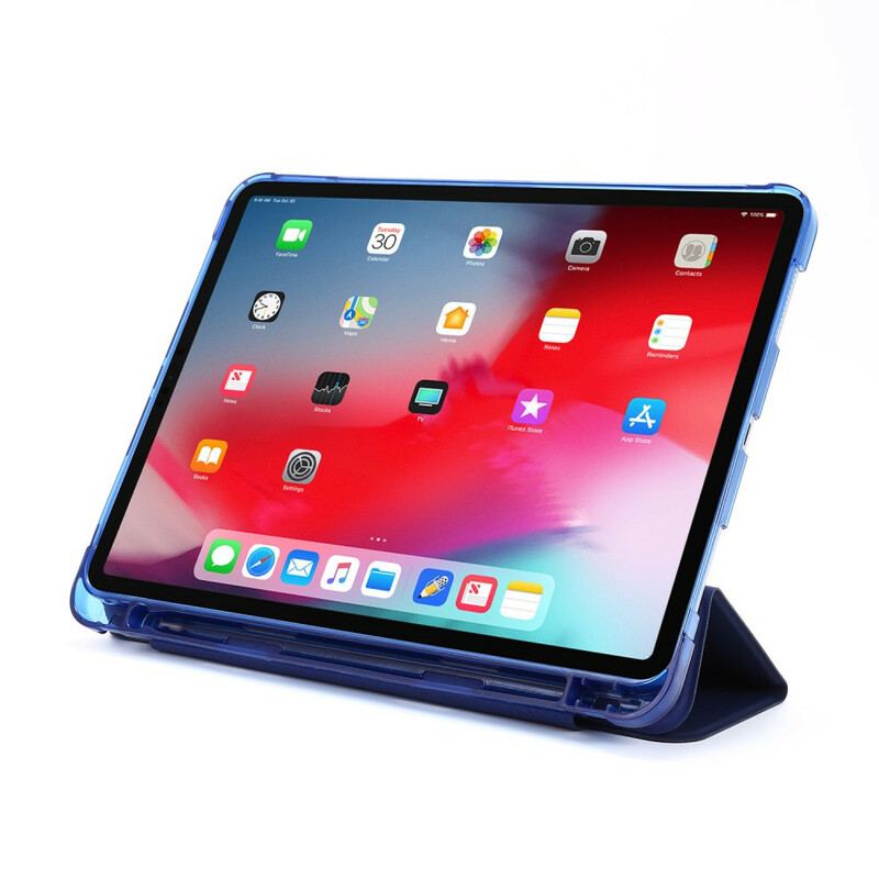 Capa De Celular Para iPad Pro 12.9" (2021) Estojo De Lápis De Couro Falso