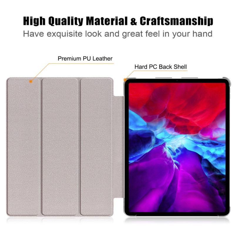 Capa De Celular Para iPad Pro 12.9" (2021) Não Toque Nas Costas Transparentes