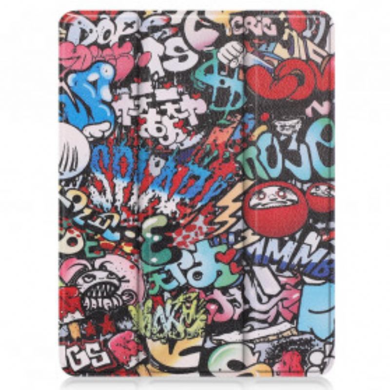 Capa De Celular Para iPad Pro 12.9" (2021) Porta Caneta Graffiti