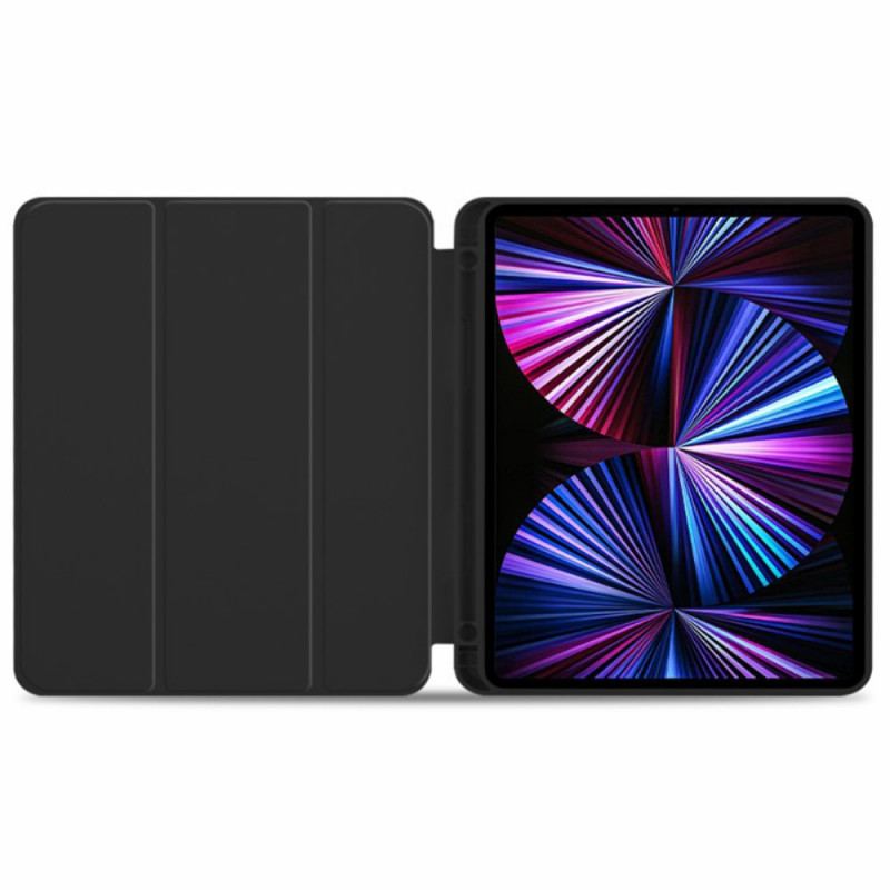 Capa De Celular Para iPad Pro 12.9" (2021) Suporte Para Caneta Com Três Dobras