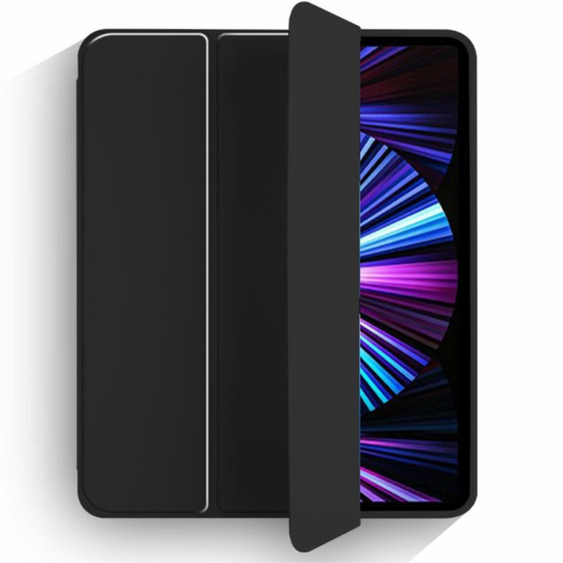 Capa De Celular Para iPad Pro 12.9" (2021) Suporte Para Caneta Com Três Dobras