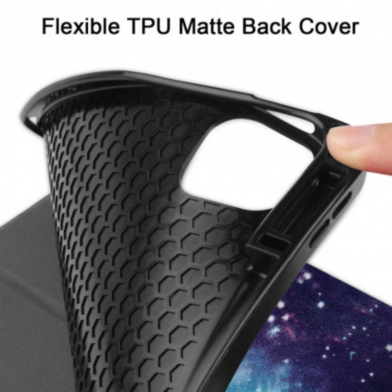 Capa De Celular Para iPad Pro 12.9" (2021) Suporte Para Caneta Espacial