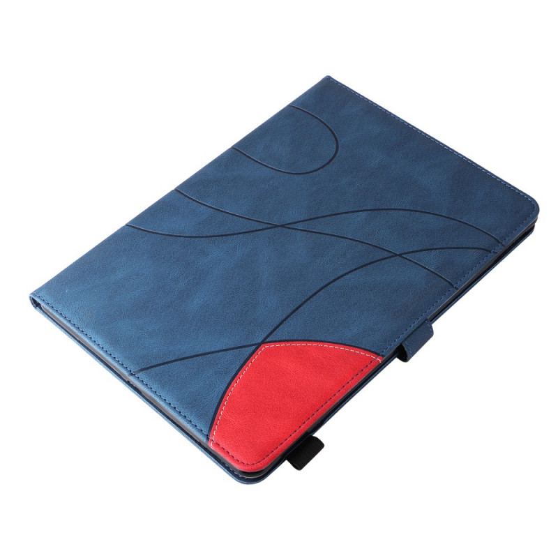 Capa Flip Para iPad Pro 12.9" (2021) Desenho Bicolor