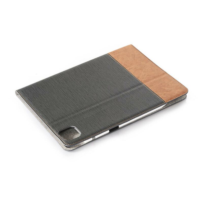 Capa Flip Para iPad Pro 12.9" (2021) Emenda De Couro