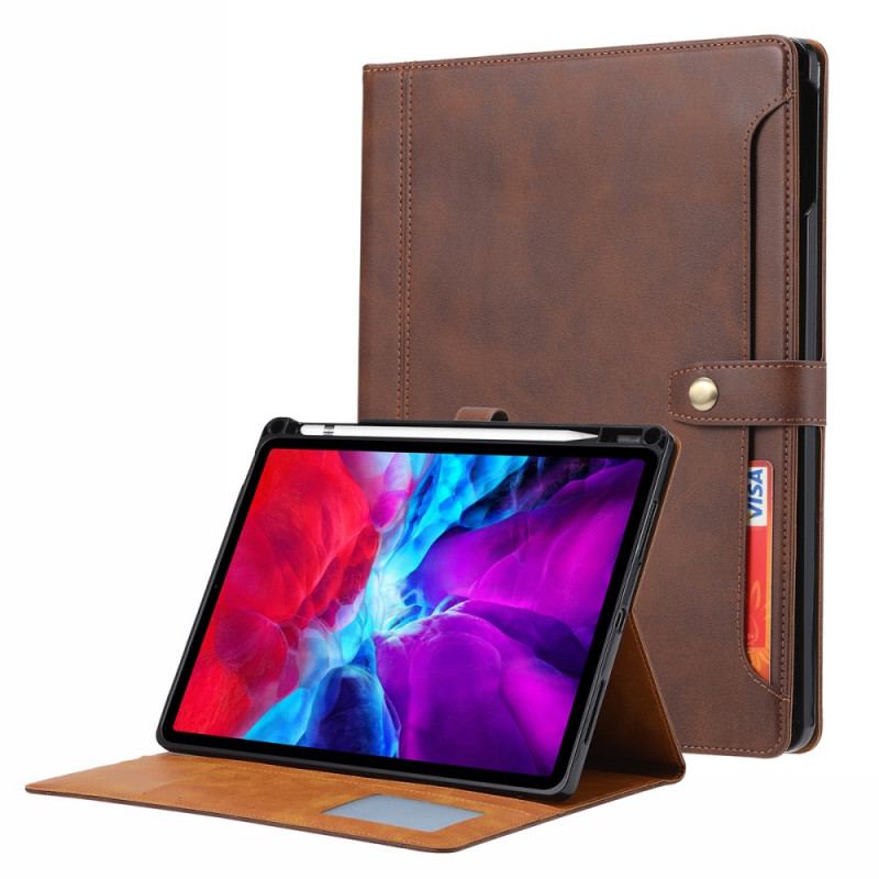 Capa Flip Para iPad Pro 12.9" (2021) Estilo Empresarial Com Alça