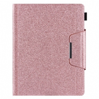 Capa Flip Para iPad Pro 12.9" (2021) Fecho De Prata De Couro Falso