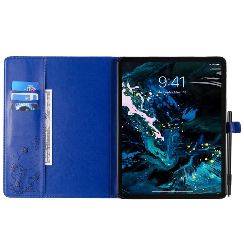 Capa Flip Para iPad Pro 12.9" (2021) Gato E Abelhas