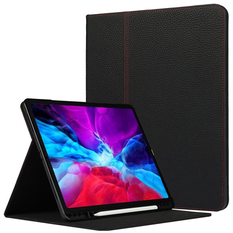 Capa Para iPad Pro 12.9" (2021) Couro Lichia Genuíno