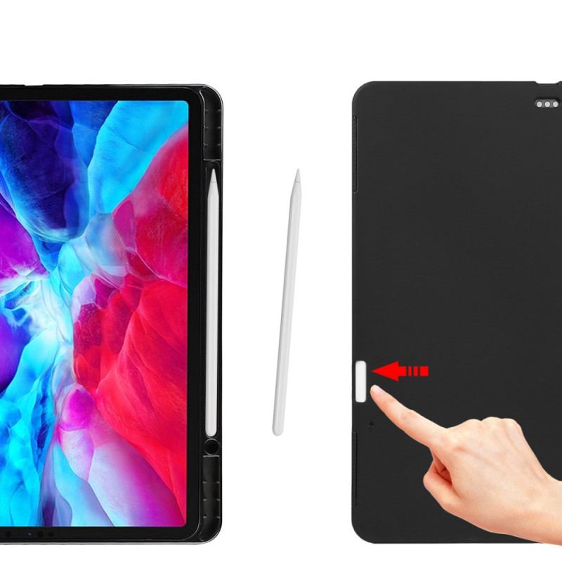 Capa Para iPad Pro 12.9" (2021) Couro Lichia Genuíno