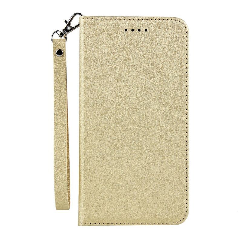 Capa De Celular Para Google Pixel 4 De Cordão Flip Tiras Estilo Retrô De Couro Macio